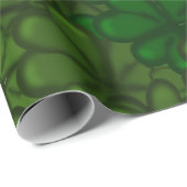 Shamrocks Digital Art Pattern St Patricks Cadeaupapier (Rol Hoek)