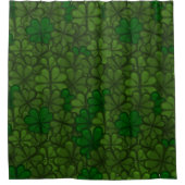 Shamrocks Digital Art Pattern St Patricks Douchegordijn (Voorkant)