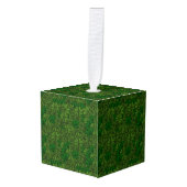 Shamrocks Digital Art Pattern St Patricks Kubus Ornament (Voorkant hoekig)