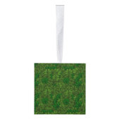 Shamrocks Digital Art Pattern St Patricks Kubus Ornament (Rechts)