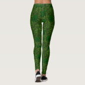 Shamrocks Digital Art Pattern St Patricks Leggings (Achterkant)