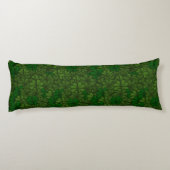Shamrocks Digital Art Pattern St Patricks Lichaamskussen (Achterkant)