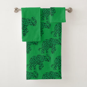 Shamrocks éléphants pour le Jour de la Saint Patri