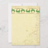 Shamrocks en Gold Irish Rephearsal Dinner Kaart (Achterkant)