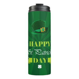 Shamrocks en Leprechaun-Pet Thermosbeker