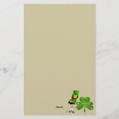 Shamrocks en Leprechauns Briefpapier (Achterkant)
