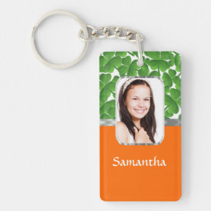 Shamrocks en sinaasappel sleutelhanger