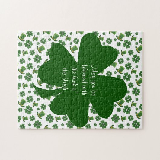 Shamrocks en Top Hats 3 Legpuzzel (Horizontaal)