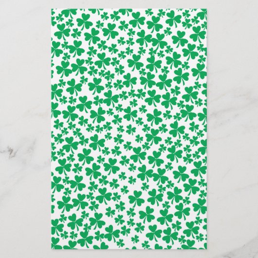 Shamrocks for St Patrick's Day Briefpapier (Voorkant)
