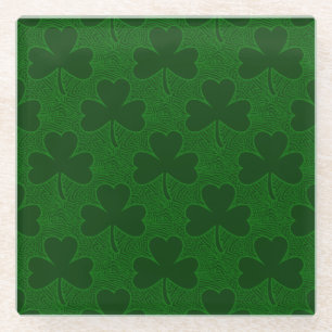 Shamrocks Glazen Onderzetter