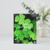 Shamrocks, Happy Saint Patrick's Day Briefkaart (Staand voorkant)