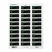 Shamrocks Heart en Hoefijzer Return Address Etiket (Full Sheet)