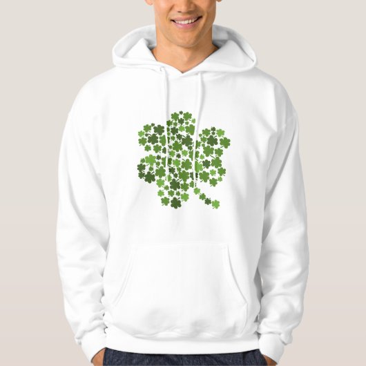 Shamrocks in een Shamrock Hoodie (Voorkant)