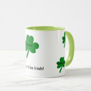 Shamrocks Irish Gezegden Customize Mok