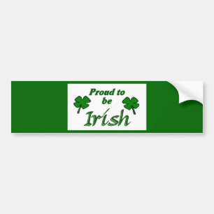 Shamrocks Irish Pride Bumpersticker
