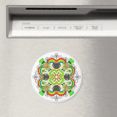 Shamrocks, Leprechauns St Patrick's Day Magneet (Insitu (Vaatwasser))