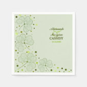 Shamrocks Polka Dots Trouwpapier Servetten (Voorkant)