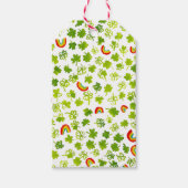 Shamrocks Rainbows Waterverf ST PATRICKS DAG Cadeaulabel (Voorkant)