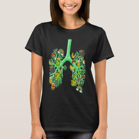 Shamrocks Respiratory Therapist RT St Patrick's Da T-shirt (Voorkant)