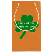 Shamrocks Saint Patrick's Day Cadeauzakken Klein Cadeauzakje (Achterkant)
