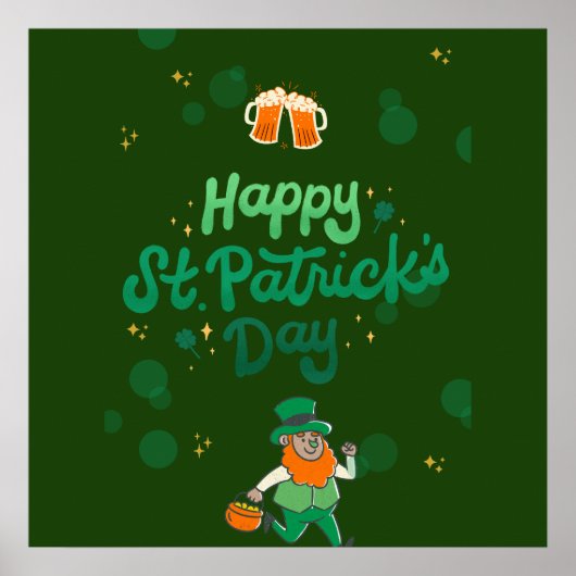 Shamrocks & Shenanigans: een St. Patrick's Day Poster (Voorkant)