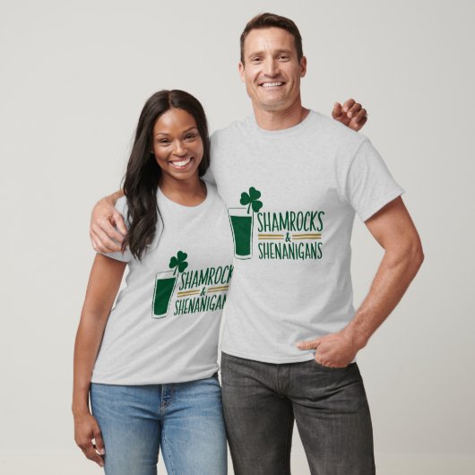 Shamrocks & Shenanigans: St. Patrick's Day Design T-shirt (Unisex)