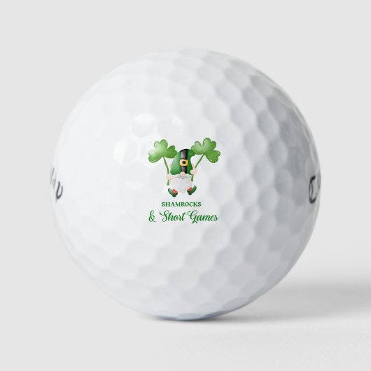 'Shamrocks & Short Games' St. Patrick's Day Fun  Golfballen (Voorkant)