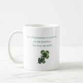 Shamrocks St. Patrick's Day Greetings Koffiemok (Links)