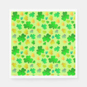 Shamrocks St. Patrick's Day Paper Napkins Servet (Voorkant)