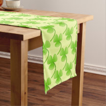 Shamrocks St. Patrick's Day Table Runner