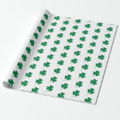SHAMROCKS/St. Patrick's Wrapping Paper Cadeaupapier (Uitgerold)