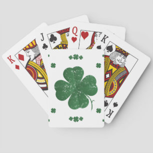 Shamrocks - stijl speelkaarten