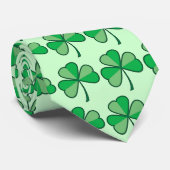 Shamrocks sur la cravate verte (Roulé)