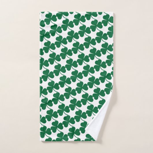 Shamrocks verts (Serviette à main)