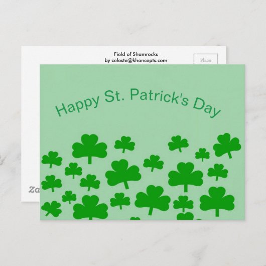 Shamrockveld Briefkaart (Voorkant / Achterkant)