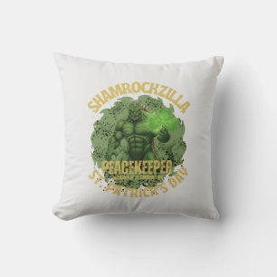 Shamrockzilla Peacekeeper: St. Patrick's Day Kaiju Kussen
