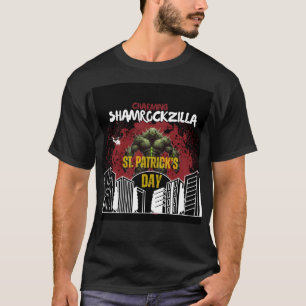 Shamrockzilla: St. Patrick's Day Kaiju Monster T-shirt