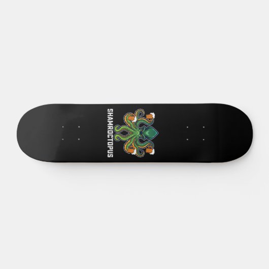 Shamroctopus Octopus Lover St Patrick's Day Skateboard (Horizontaal)