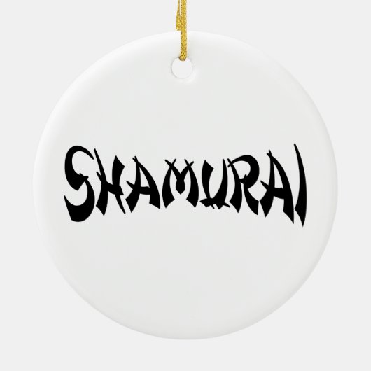 SHAMURAI KERAMISCH ORNAMENT (Achterkant)