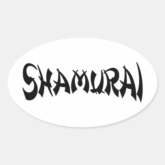 SHAMURAI OVALE STICKER (Voorkant)