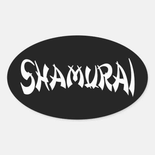 SHAMURAI OVALE STICKER (Voorkant)