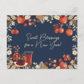 Shana Tova - blauw Briefkaart (Voorkant)