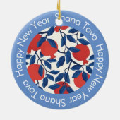 Shana Tova - Gelukkig Joods Nieuwjaar Keramisch Ornament (Achterkant)
