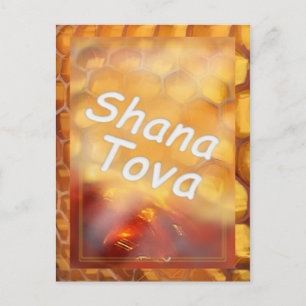 Shana-Tova Honey die Happy Rosh HaShana tekent Briefkaart