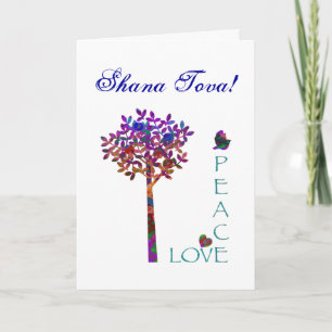 Shana Tova-Peace en Love Apple Tree Feestdagen Kaart