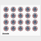 Shana Tova Pomegranate Ronde Sticker (Vel)