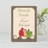 Shana Tova Rosh Hashanah Joods Nieuwjaar Feestdagenkaart (Staand voorkant)