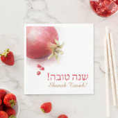 Shana Tova servetten - granaatappel (Insitu)