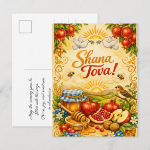 ✡️Shana Tova Stralende Oogst Briefkaart
