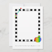 Shana Tova Umetukah FLAT carte de voeux (Dos)